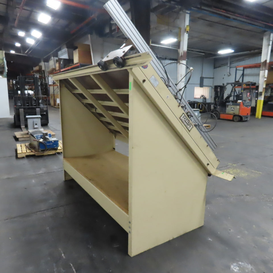 Ritter R215 E/A  5' x 8' Face Frame Assembly A Frame Table 5 Pneumatic Clamps