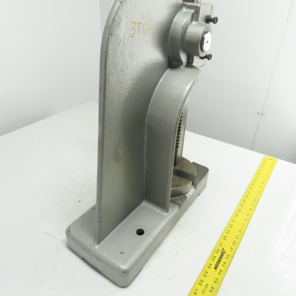 3 Ton Manual Bench Arbor Press 6" Throat