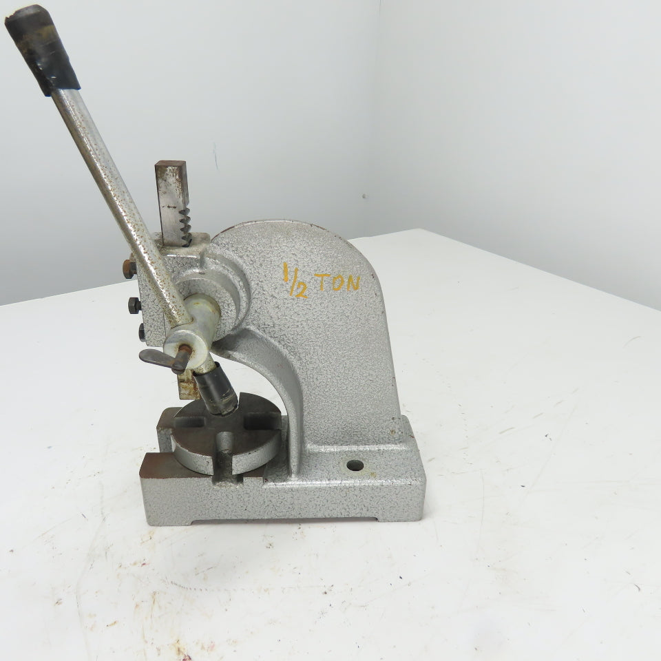 1/2 Ton Manual Bench Arbor Press 3" Throat