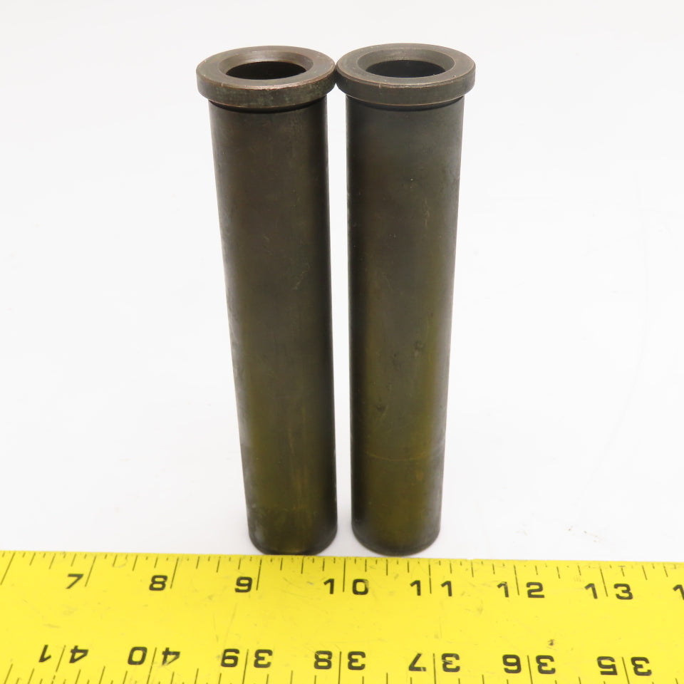 3/4" ID x 1-1/8" OD 5-7/8" OAL Shouldered Guide Mold Die Bushing Lot Of 2