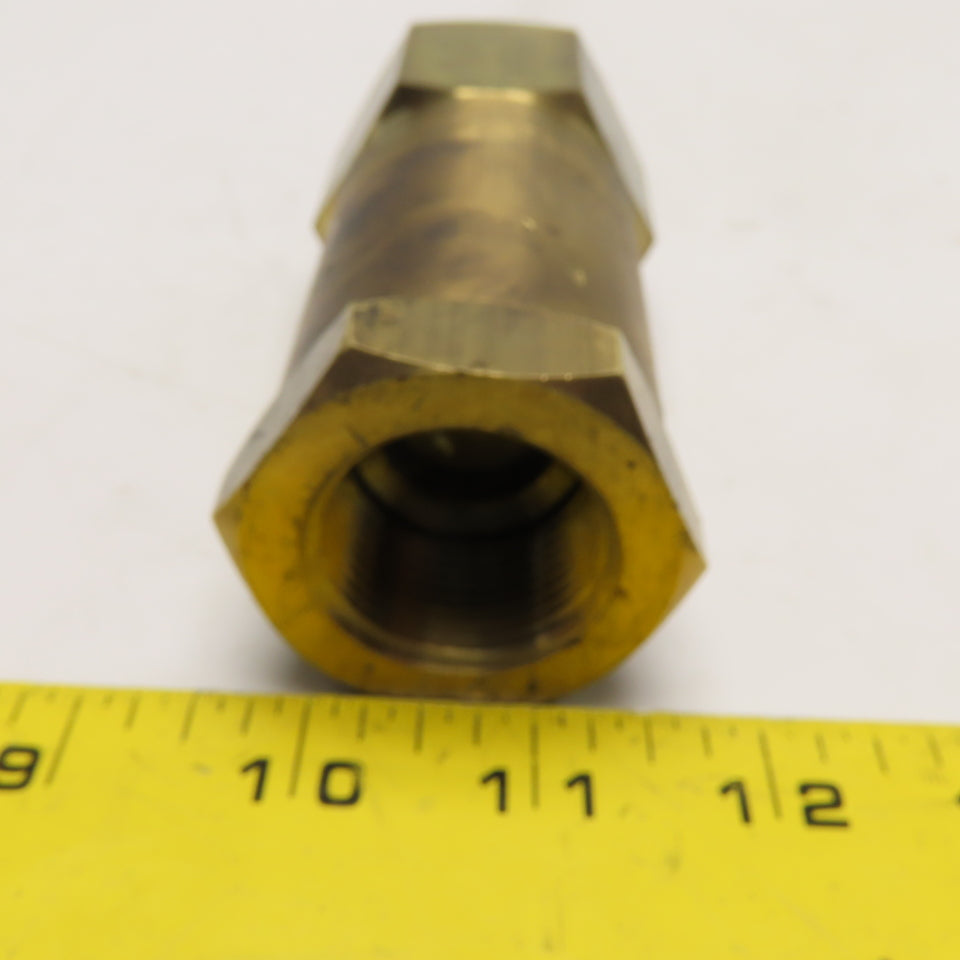 Kepner Products Company ACG 416B-1 Brass Inline Check Valve 1" NPT