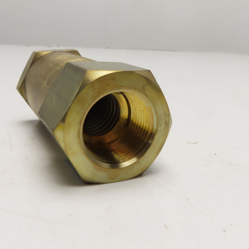 Kepner Products Company ACG 416B-1 Brass Inline Check Valve 1" NPT