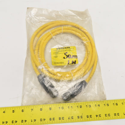 Turck MS 3116M-12-10S-607-3-12-10P Female Mil-Spec Circular Cord Extension 3m
