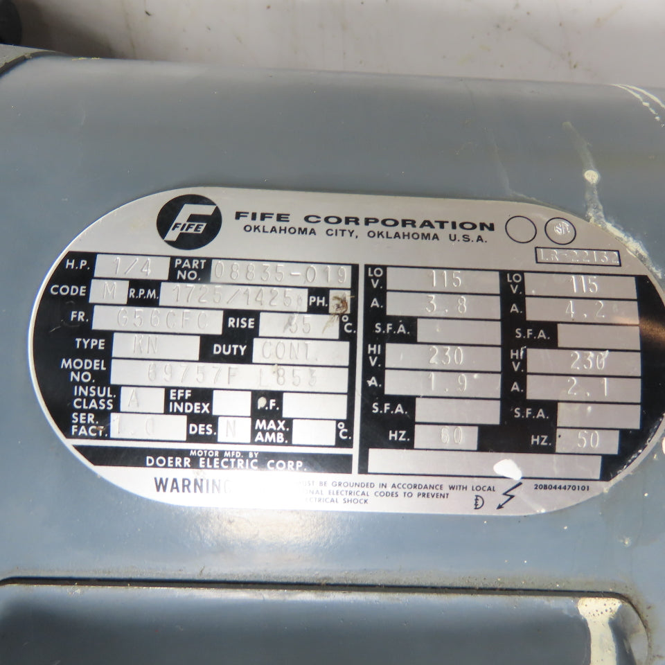 Fife Guide 01-1101-01 Fife Guide 1/4HP Pneumohydraulic Power Unit 115/230V 1Ph