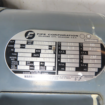 Fife Guide 01-1101-01 Fife Guide 1/4HP Pneumohydraulic Power Unit 115/230V 1Ph