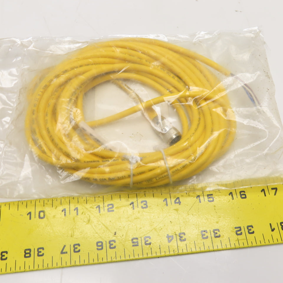 Turck RK 4.4T-6/S587 4-Pin M12 Eurofast Female Connector Cordset Cable 250V 4A