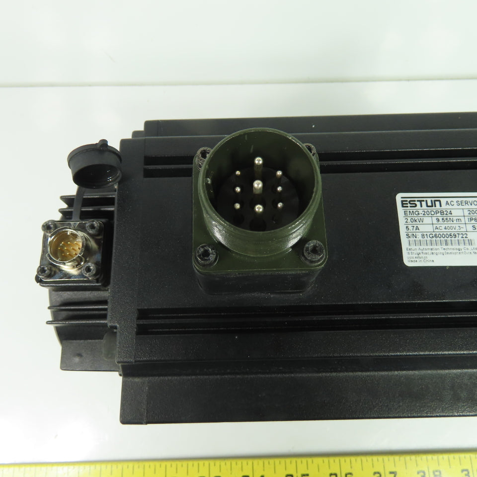Estun EMG-20DPB24 2.0kW AC Servo Motor 400V 3Ph 2000 RPM