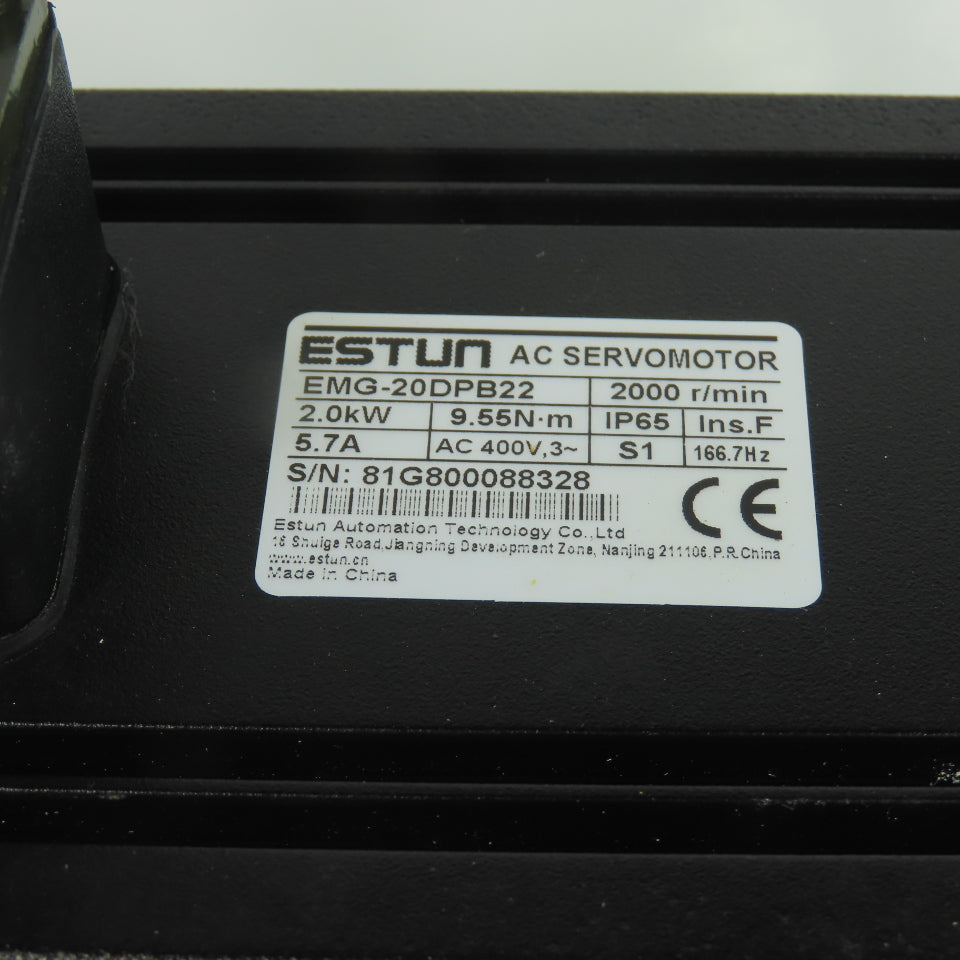 Estun EMG-20DPB22 AC Servomotor 2.0kW 2000 r/min