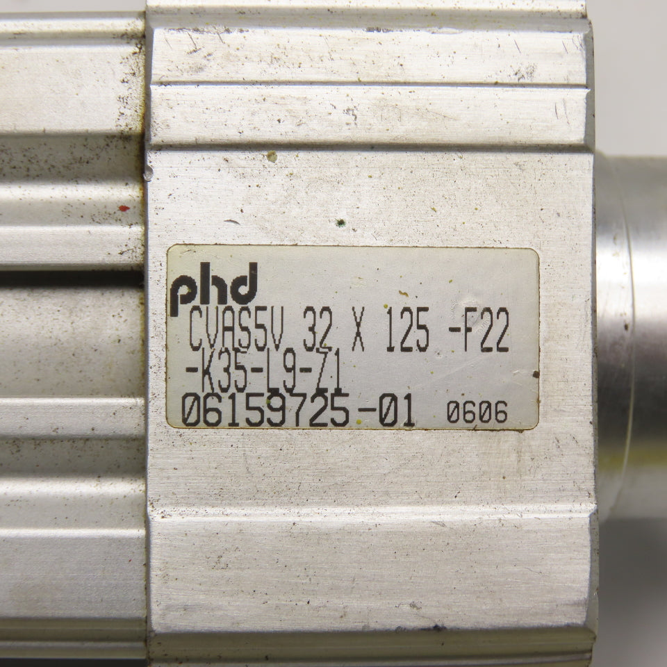 PHD CVAS5U 32 X 125 -F22 -K35-L9-Z1 32mm Bore 122mm Stroke Air Cylinder Actuator