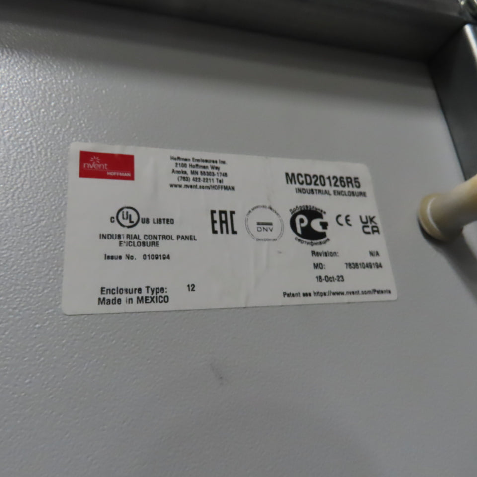 nVent Hoffman MCD20126R5 2-Door Control Panel Electrical Enclosure 2000x1200x600