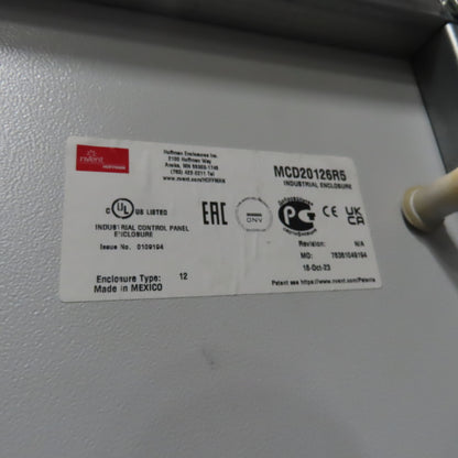 nVent Hoffman MCD20126R5 2-Door Control Panel Electrical Enclosure 2000x1200x600