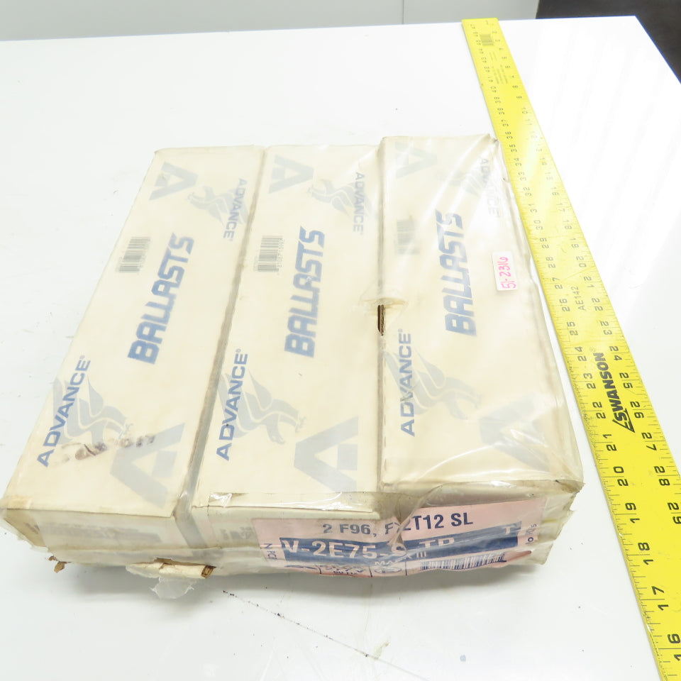 Advance V2E75-S-TP 2-Lamp Slimline Electronic Ballast 277V 60Hz Lot of 6