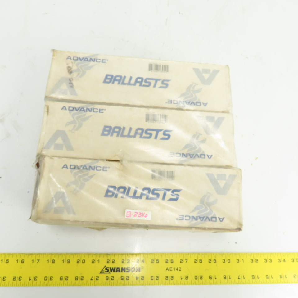 Advance V2E75-S-TP 2-Lamp Slimline Electronic Ballast 277V 60Hz Lot of 6