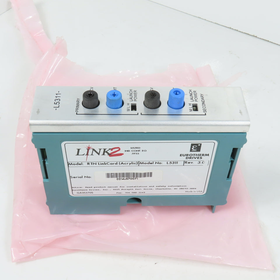 Parker Eurotherm Link2 L5311 SSD RTN LinkCard (Acrylic) Rev 3.0