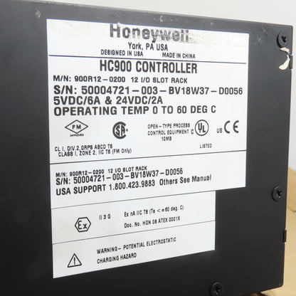 Honeywell HC90012-0200 900R12-0200 HC900 Controller 12 Slot I/O PLC Rack