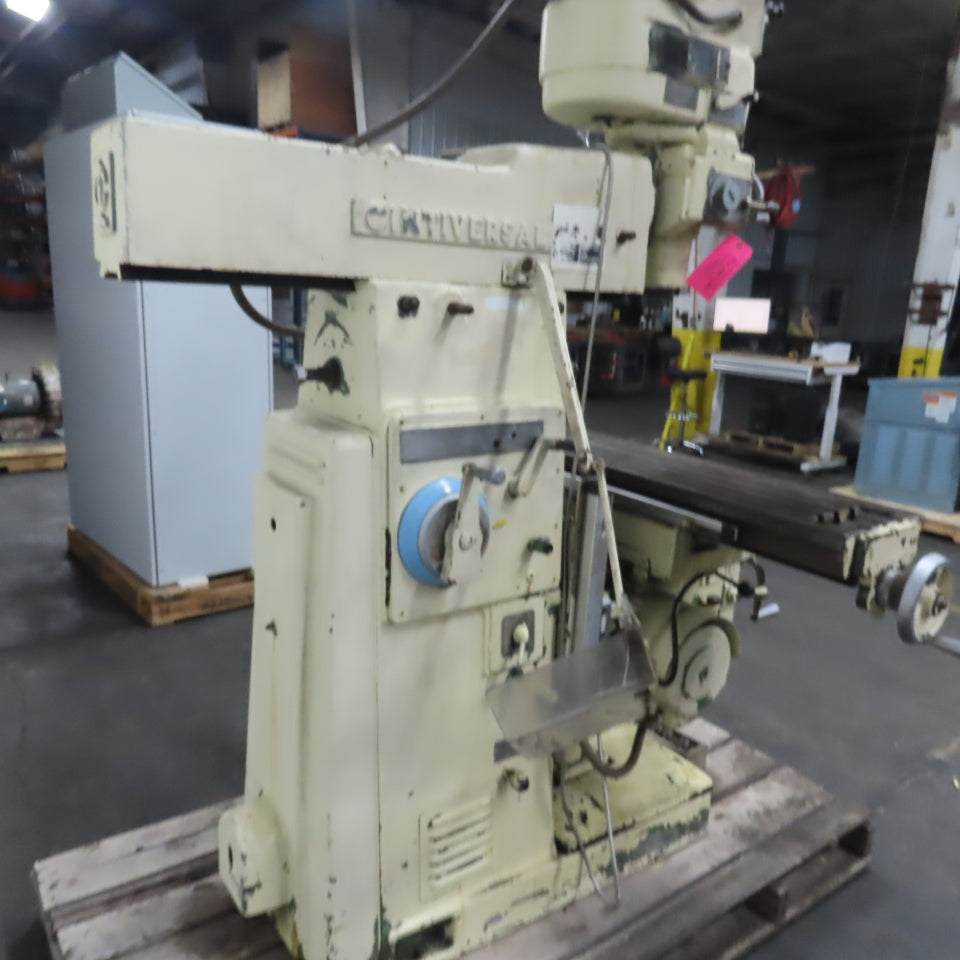 Cincinnati Milacron Cintiversal Vertical Milling Machine 480V 3Ph 52.75" x 12"