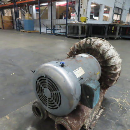 Baldor J1510 15HP Regenerative Blower Vacuum Pump 208-230/460V 3Ph Tested
