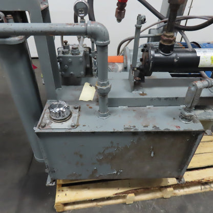 50HP 25 Gallon Hydraulic Power Unit 230/460V 3Ph 1770RPM Tested