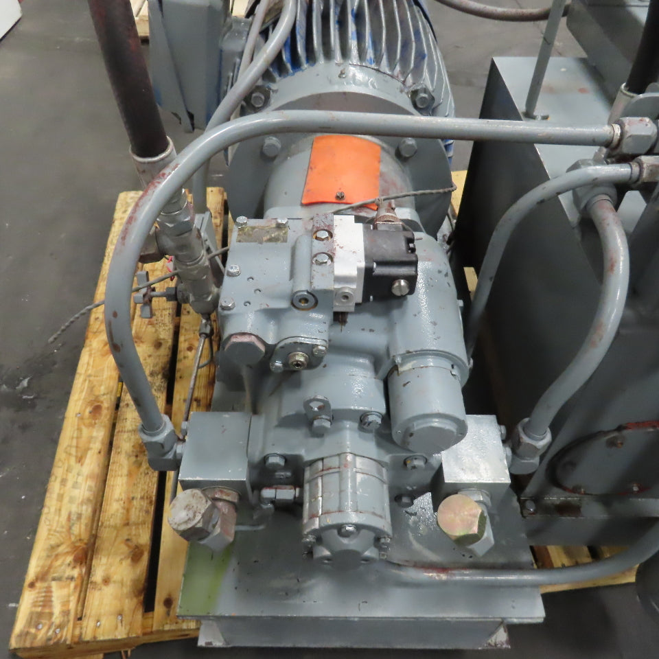 50HP 25 Gallon Hydraulic Power Unit 230/460V 3Ph 1770RPM Tested