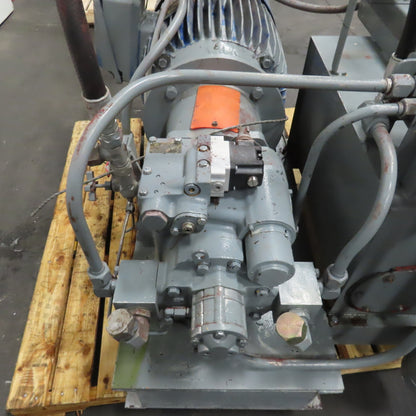 50HP 25 Gallon Hydraulic Power Unit 230/460V 3Ph 1770RPM Tested