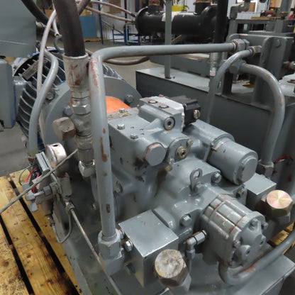 50HP 25 Gallon Hydraulic Power Unit 230/460V 3Ph 1770RPM Tested