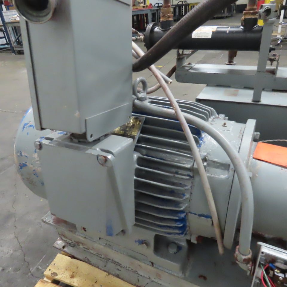 50HP 25 Gallon Hydraulic Power Unit 230/460V 3Ph 1770RPM Tested