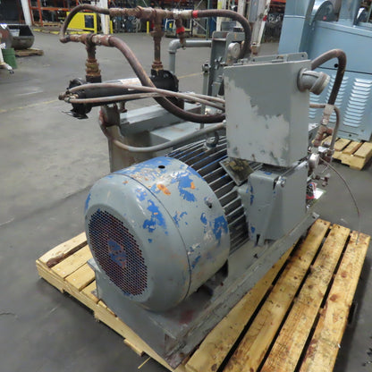 50HP 25 Gallon Hydraulic Power Unit 230/460V 3Ph 1770RPM Tested