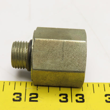M16x1.5 Male Metric O-Ring Seal x 1/2-14 NPSM Female Adaptor