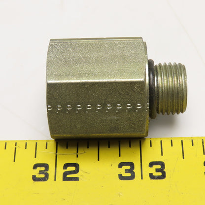 M16x1.5 Male Metric O-Ring Seal x 1/2-14 NPSM Female Adaptor