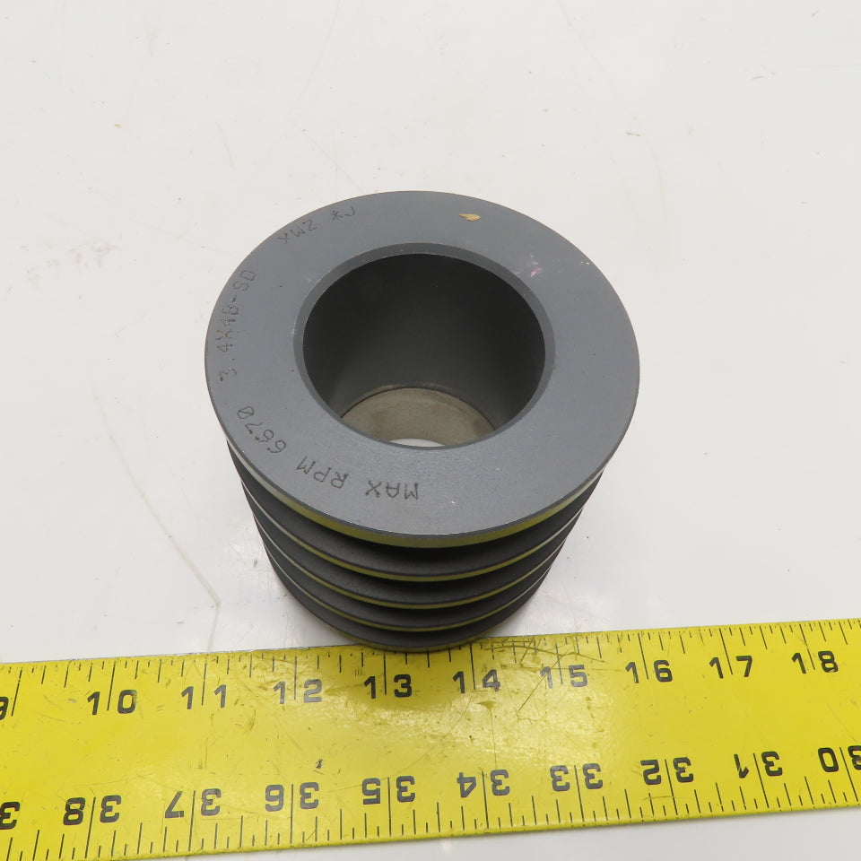 TB Woods 3.4X4B-SD 4-Groove Conventional Sheave 6670 Max RPM SD Bushing Bore