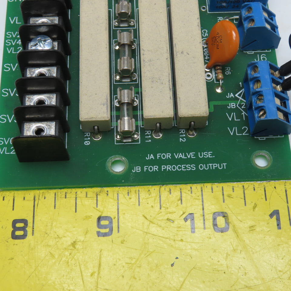 410319-E Valve Process Circuit Board with Relay and Fuse Outputs