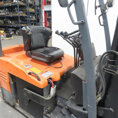 Toyota 7FBEU20 36V 3-Wheel Electric Forklift 3750lb Cap. 107" Lift 2-Stage