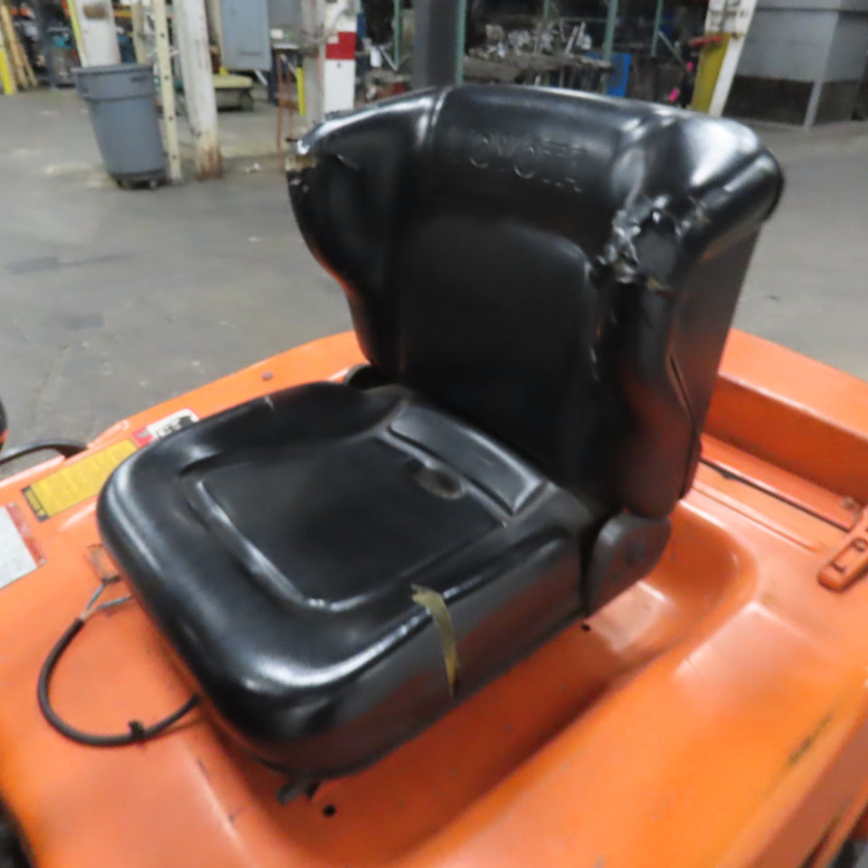 Toyota 7FBEU20 36V 3-Wheel Electric Forklift 3750lb Cap. 107" Lift 2-Stage