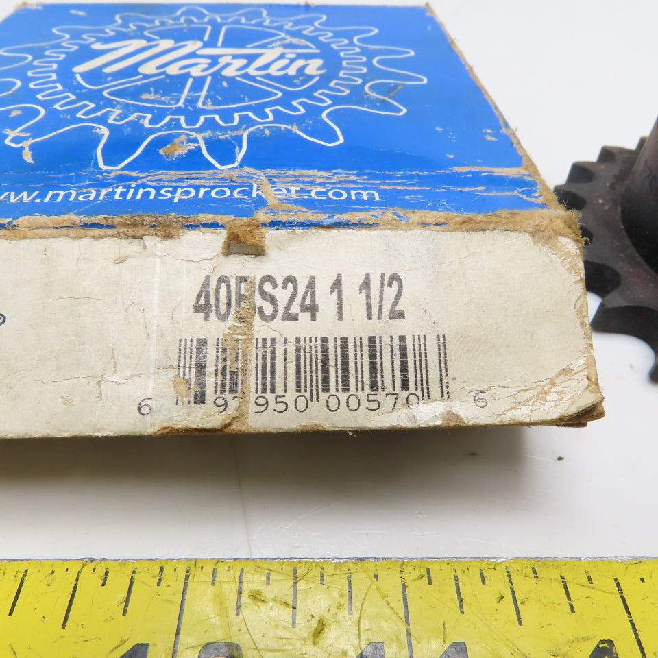 Martin 40BS24 1 1/2 Finished Bore Roller Chain Sprocket 24 Teeth