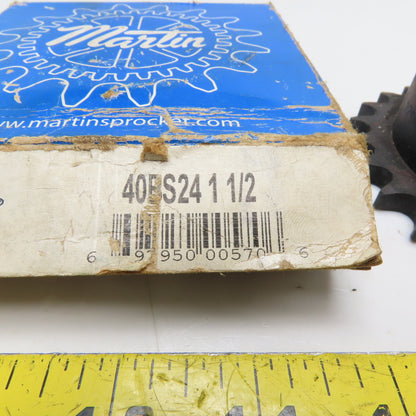Martin 40BS24 1 1/2 Finished Bore Roller Chain Sprocket 24 Teeth