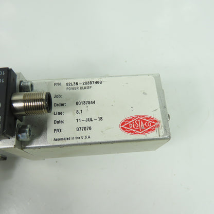 Destaco 82L3N-20300H0B1 82L3N-203B7H6B Pneumatic Power Clamp 30VDC 6 bar