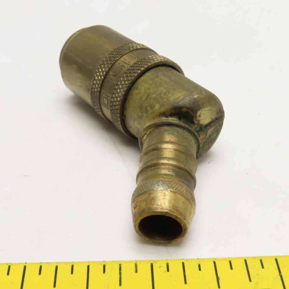 Hasco 1/2" Hose Brass Quick Connect Female Fittings 45° Elbow
