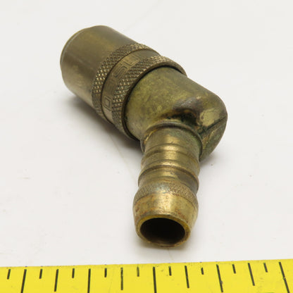 Hasco 1/2" Hose Brass Quick Connect Female Fittings 45° Elbow