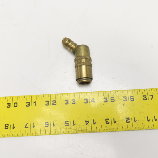 Hasco 1/2" Hose Brass Quick Connect Female Fittings 45° Elbow