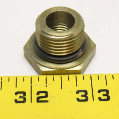 1/2"-14 Male BSPP O-Ring Seat x 1/4"-18 Female BSPP Brass Bushing