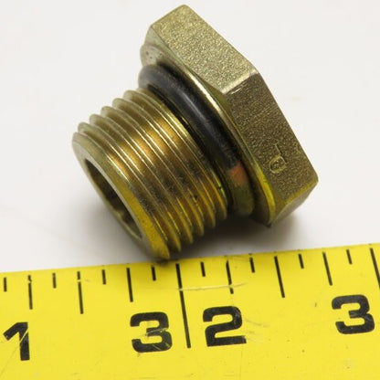 1/2"-14 Male BSPP O-Ring Seat x 1/4"-18 Female BSPP Brass Bushing