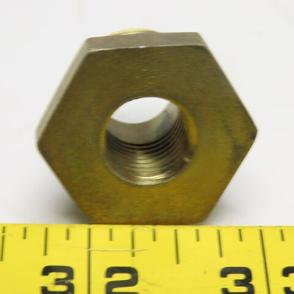 1/2"-14 Male BSPP O-Ring Seat x 1/4"-18 Female BSPP Brass Bushing
