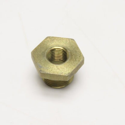 1/2"-14 Male BSPP O-Ring Seat x 1/4"-18 Female BSPP Brass Bushing