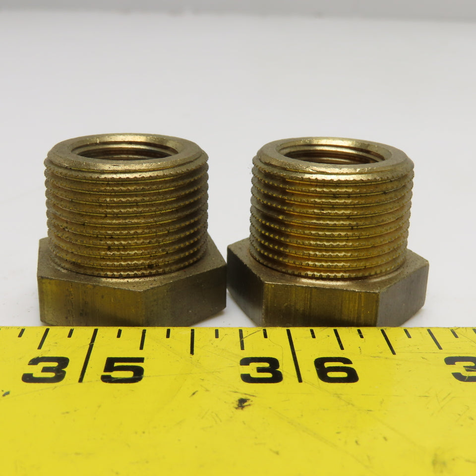 M24x1.5 Male Metric x M16x1.5 Female Brass Bushing Lot Of 2