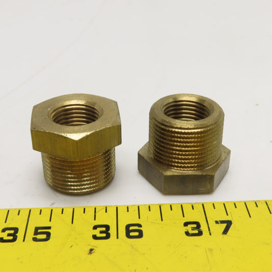 M24x1.5 Male Metric x M16x1.5 Female Brass Bushing Lot Of 2