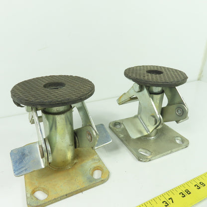 Heavy Duty Foot Activated Floor Lock 6" Extended Height Lot Of 2