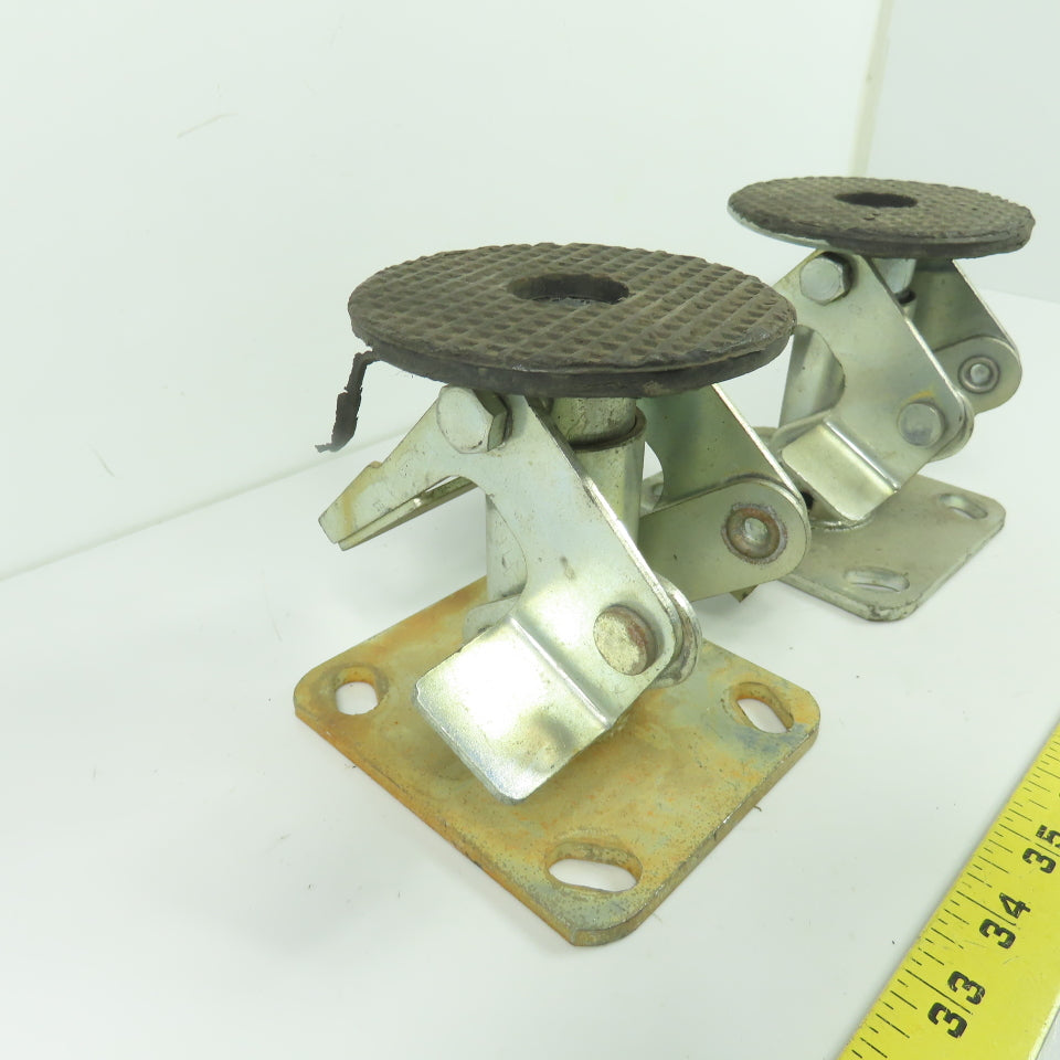 Heavy Duty Foot Activated Floor Lock 6" Extended Height Lot Of 2