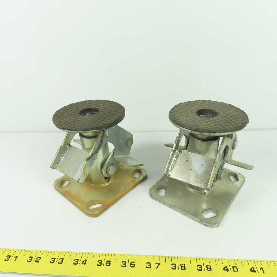 Heavy Duty Foot Activated Floor Lock 6" Extended Height Lot Of 2