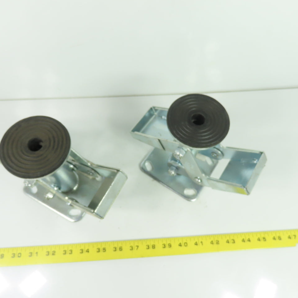 Pemco Heavy Duty Foot Activated Floor Lock 7-3/4" Extended Height Lot Of 2