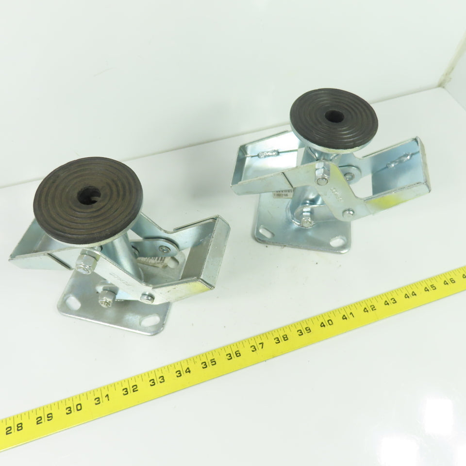 Pemco Heavy Duty Foot Activated Floor Lock 7-3/4" Extended Height Lot Of 2